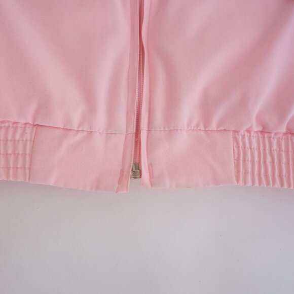 Vintage Serge Saint Yves Sport Pastel Pink Zip Up Lightweight Bomber Jacket S - Picture 7 of 13